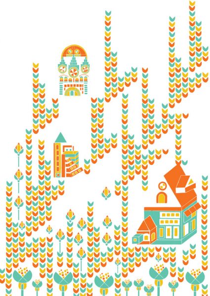 arranged countryside