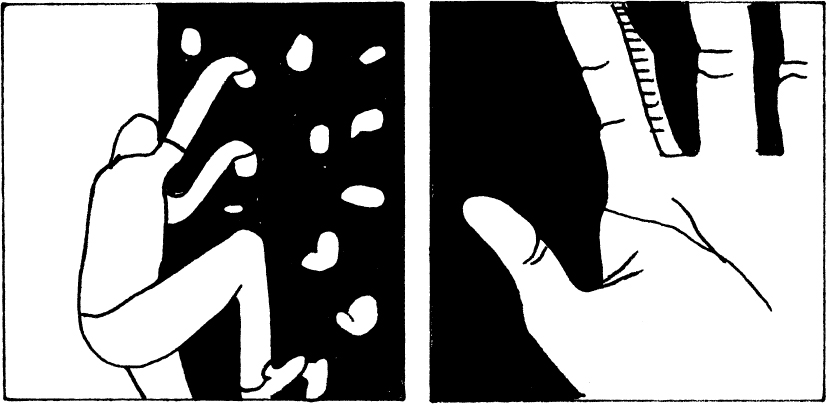 kiipeilemässä annan kanssa, detail from the poster "my year 2012" every picture based on the written text in my wallcalendar 2012